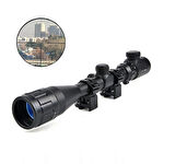 4-12x40 Aoeg Dürbün Mil Dot Kırmızı - Yeşil Lens Koruyucu