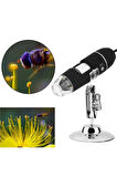 Nikula 1600X Usb Dijital Mikroskop Kamera Endoskop 8 Led Büyüteç Metal Standı