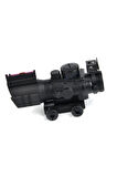 Spike 4X32 Kırmızı Işıklı Dürbün 4X32