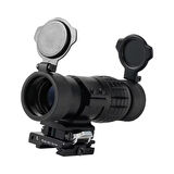 Magnifier 3x Yakınlaştırmalı Dürbün-22mm Ray Uyumlu,(Katlanır Yaylı Ayaklı)