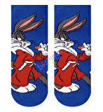 Bugs Bunny Desenli Renkli Unisex Kısa Patik Çorap