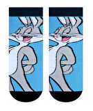 Bugs Bunny Desenli Renkli Kısa Çorap