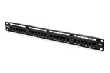 Digitus 19  24 Port Cat-6 UTP Patch Panel, 8P8C, 50 μ (Mikron), Altın Kontak, LSA, 1U, Zırhsız