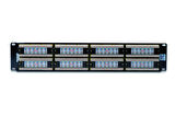 Digitus 19 Inch CAT 6 UTP Patch Panel, Zırhsız, 48 port RJ45, 8P8C, LSA, 2U Siyah renk RAL 9005