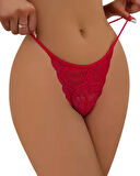 Kadın 3'lü Dantel String - Tanga BC0041