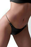 Beli Zincirli Deri Tanga Harness, Deri Alımlı Tanga - APFT1157