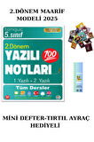 Tonguç 5. Sınıf Yazılı Notları 2. Dönem 1 ve 2. Yazılı 2025 (MİNİ DEFTER+TIRTIL AYRAÇ) MAARİF MODELİ