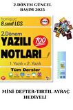 Tonguç 8. Sınıf Yazılı Notları 2. Dönem 1 ve 2. Yazılı 2025 (MİNİ DEFTER+TIRTIL AYRAÇ)