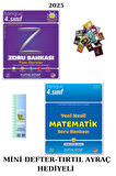 Tonguç 4. Sınıf  Zoru Bankası TD. + YENİ NESİL MATEMATİK SB.İ (2kitap)(Mini D.+Tırtıl Ayraç)GÜNCEL