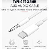 Iphone 15 Pro Aux Kablo Type C Örgü Hasır Dac Çipli Kablo