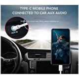 Iphone 15 Pro Max Aux Kablo Type C Örgü Hasır Dac Çipli Kablo