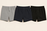 Erkek Boxer Seti 3 Adet Karışık Renk