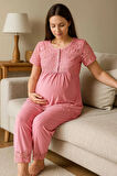 3 Parça Hamile Pijama Takımı