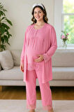 3 Parça Hamile Pijama Takımı