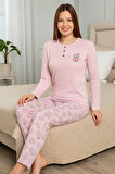 Geniş Kalıp Kadın Pijama Takımı %100 Pamuk