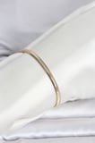 Cm 14K Gold Renk Yassı Yılan Zincir Model Kadın Bileklik