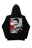 Lenithra Nikola Tesla Sırt Baskılı Unisex Oversize Hoodie Siyah / XL