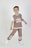 Erkek Çocuk Cool Baskılı  Alt Üst Basic Takım 2-5 Yaş