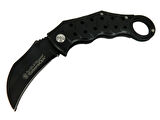 ZH 225 Siyah Karambit 18 cm - Metal Saplı, Manuel