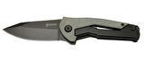 DpxGear Sugga 915B GRN Siyah Kamp / Outdoor Çakı 17,5cm - Yarı Otomatik, Kemerlikli, Kutulu