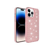 İPHONE 14 PRO MAX SNOW SİLİKON KAPAK PEMBE