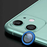 Apple Iphone 11  Uyumlu Kamera Koruyucu Lens MAVİ