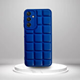 Samsung A35 5G Uyumlu  Silikon Madlen Case LACİVERT