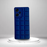 Xiaomi Poco F5 5G Uyumlu  Silikon Madlen Case LACİVERT