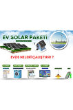 Çamaşır Makinesi - Buzdolabı -TV - Aydınlatma Hazır Güneş Enerji Sistemi Paketi