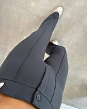 leyla sanat sanata yeni bir bakış açısı Kadın Yüksek Bel Full Likralı Krep Kumaş Pantolon