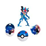 ThreeMB Toys  Pokemon Orijinal Lisanslı Elf Topu Ash-Greninja