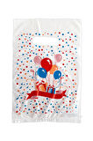 Tiri Store Baskılı Beyaz Karışık Desenli El Geçme Blok Poşet 0 no 20x30 cm 100 adet
