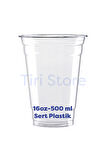 Tiri Store Sert Plastik Bardak 16 oz 500 ml 50 adet