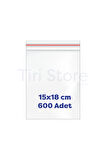 Tiri Store 15x18 Kilitli Poşet 600 Adet