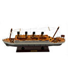 Işıklı Ahşap Titanic Maketi – Dekoratif ve Koleksiyonluk Büyükl. odel 35 cm.