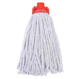 Titiz İspanyola Islak Yedek Mop Takımı - Beyaz Cotton Mop + Metal Vidalı Sap - 1 Adet