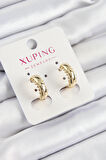 Xuping Çit Halka Model Gold Renk Kadın Küpe - TJ-BKP10841