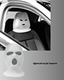 Araba Baş Dayanağı Kılıfı Yumuşak Yün Kumaş Dekoratif