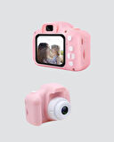 8MP Mini Çocuk Fotoğraf Makinesi – Pembe Ses Kaydı Özellikli
