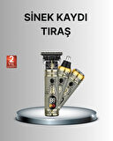 T Bıçaklı Şarjlı Saç Kesme ve Sakal Düzeltici – Burun Trimmerlı 2’si 1 Arada Set