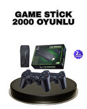 Kablosuz 4K Retro Atari Game Stick – 2 Kollu, 20000 Hazır Oyun