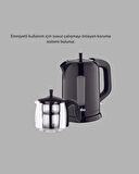 Çaycı Cam Demlikli 1800W Güçlü ve Sıcak Tutmalı Elektrikli Çay Makinesi