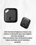 iOS Uyumlu Smart Tag | Uzun Pil Ömrü | Bul Uygulaması ile Entegre Akıllı Takip Cihazı