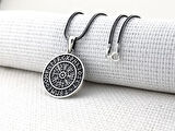Viking Vegvisir 925 Ayar Gümüş Kolye