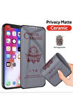 Iphone Xr Mat Hayalet Ekran Gizli Privacy Tam Kaplayan Kırılmaz Cam Seramik Nano Ekran Koruyucu