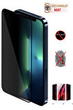 Iphone 12 Pro Max Mat Hayalet Ekran Gizli Privacy Tam Kaplayan Kırılmaz Cam Seramik Ekran Koruyucu