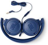 JBL Tune 500 Mavi Kablolu Mikrofonlu Kulak Üstü Kulaklık
