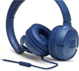 JBL Tune 500 Mavi Kablolu Mikrofonlu Kulak Üstü Kulaklık