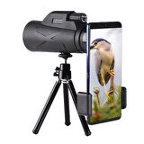 Ultra HD Monoküler 80x100 Zoomlu Dürbün Su Geçirmez Kamp Kuş Gözlemi Doğa Tripodlu Telefon Tutacağı