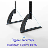 32-75" Evrensel Masaüstü TV Lcd Led Standı Sabit Ekran Yükseklik Ayarlanabilir Şık Dayanıklı Tasarım